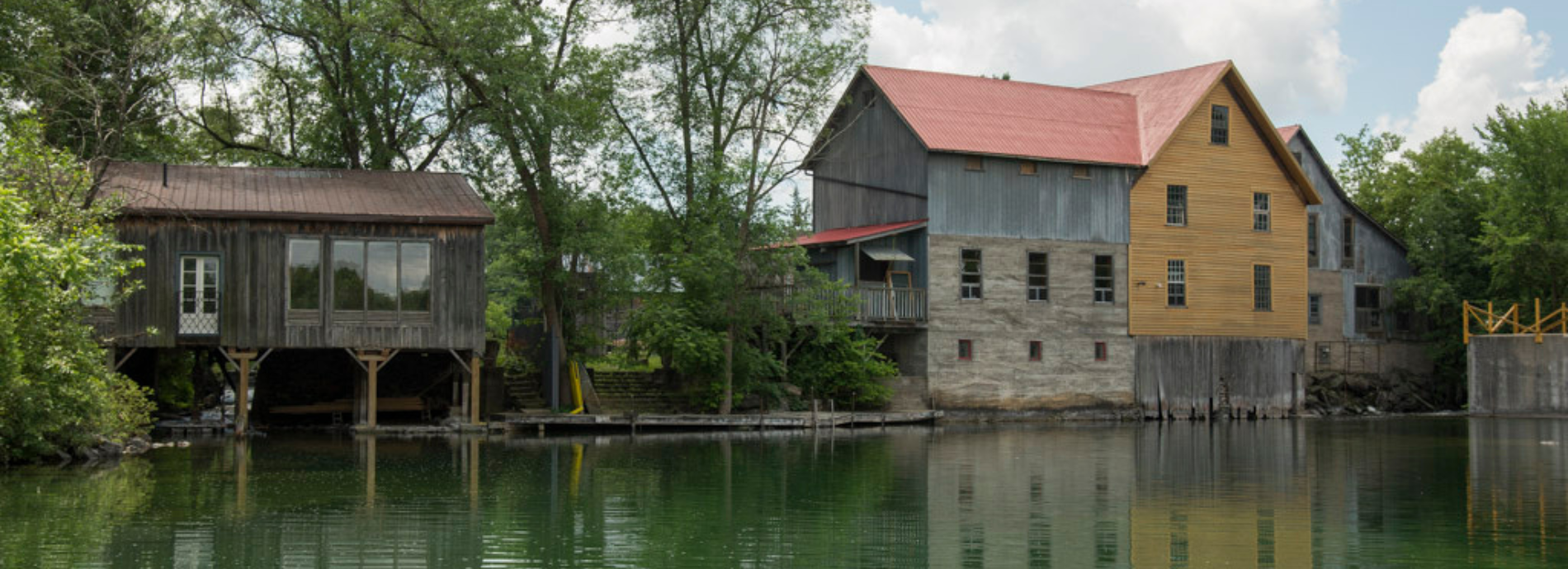 waterside view of the Washago Mill